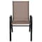 Flash Furniture 5PK Brown Outdoor Stack Chair w/ Flex Material 5-JJ-303C-B-GG - alternate 3